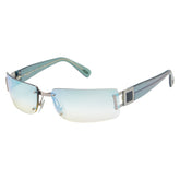 ブルガリ サングラス 626 グリーン シルバー プラスチック レディース BVLGARI 【中古】